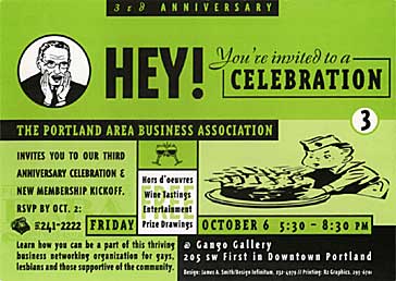 PABA 3rd Anniversary postcard front