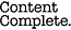 Content Complete logo